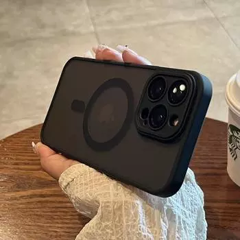 Роскошный чехол для телефона Magsafe с беспроводной зарядкой для iPhone 11 12 13 14 15 Pro Max Plus, магнитный матовый противоударный чехол-бампер For iPhone 11Pro