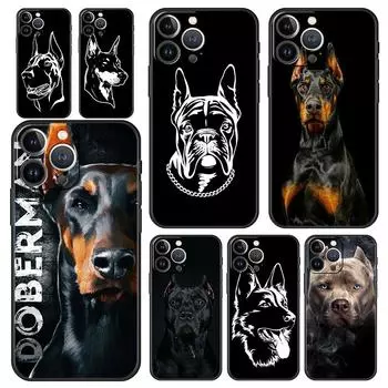 Роскошный чехол для телефона Pit Bull с милой собакой Pitbull для iPhone 13 15 14 12 11 Pro MAX XR X SE XS 7 8 Plus, мягкий защитный чехол iPhone 11