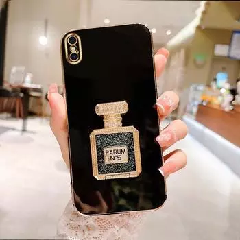 Роскошный чехол для телефона с 6D покрытием и кристаллами для Xiaomi Mi 10 Pro Lite 12 5G Poco F4 Redmi Huawei Mate 40 Pro Nova 9 Honor Oneplus, мягкий противоударный чехол Xiaomi 10T/10T Pro ярко-зеленый