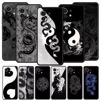 Роскошный чехол для телефона с дизайном дракона для Xiaomi 14 13T 12T Pro 12 13 11 Ultra Mi Note 10 Lite 10T 5G 11X Pro 11T 11i 9T, мягкий чехол Xiaomi Mi 9T