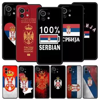 Роскошный чехол для телефона с флагом Сербии для Xiaomi 12T Pro 12 13 11 Ultra Mi Note 10 Lite 10T 5G 11X Pro 11T 9T, мягкий силиконовый чехол Mi Note 10 Lite