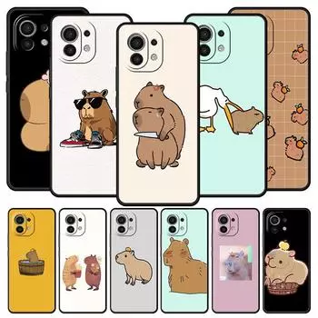 Роскошный чехол для телефона с изображением капибары для Xiaomi 14 13T 12T Pro 12 13 11 Ultra Mi Note 10 Lite 10T 5G 11X Pro 11T 11i 9T Мягкий чехол Xiaomi 12 Pro