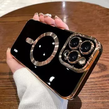 Для iPhone 16 Pro Max роскошный магнитный квадратный чехол для телефона с рамкой для iPhone 11 12 13 14 15 Plus защитный чехол для объектива iPhone 15 Pro Max белый