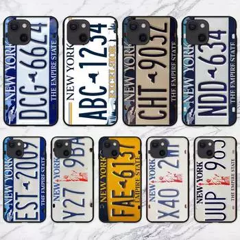 Роскошный чехол для телефона с номером Нью-Йорка для iPhone 11 12 Mini 13 14 15 Pro XS Max X Plus SE XR Shell iPhone11PROMAX