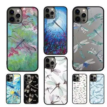 Роскошный чехол для телефона «Стрекоза» для iPhone 11, 12, 13, 14 Pro Max mini XR XS SE 2020 6, 7, 8 Plus, Samsung S21 S22, чехол Fundas iPhone 6plus