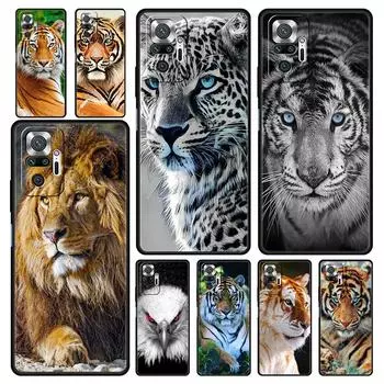 Роскошный чехол для телефона Tiger Lion Leopard для Xiaomi Redmi Note 12 11 10 Pro Plus 9S 9 8 7 9T 8T 9C 9A 5G K40 игровой силиконовый чехол Redmi Note 10