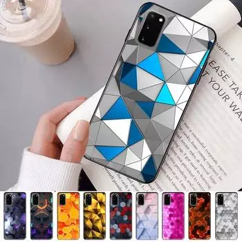 Роскошный чехол Geometry Cool для телефона Samsung S 9 10 20 21 22 23 30 23plus Lite Ultra FE S10lite Fundas Samsung S20 ULTRA 5G