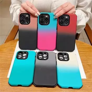 Роскошный чехол Gradient Skin Touch для iPhone 14, 13, 12, 11 Pro Max, чехлы «все включено» для защиты от падения iPhone 14 Pro Max белый