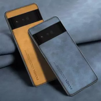 Роскошный чехол из искусственной кожи для Google Pixel 6 7 Pro 6A 6Pro, матовый защитный силиконовый чехол для телефона Google Pixel 7 6 A Pixel6 For Pixel 6 чёрный