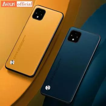 Роскошный чехол из искусственной кожи для Google Pixel 4 XL Pixel4, силиконовый защитный чехол для телефона Google Pixel 4 4XL, матовая задняя крышка Coque For Pixel 4 оранжевый