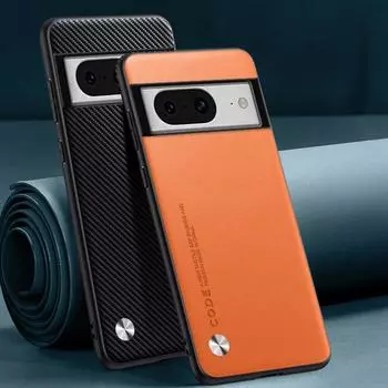 Роскошный чехол из искусственной кожи для Google Pixel 5 5A 6A 6 7A 7 Pro 5G, противоударный силиконовый чехол для телефона Google Pixel 4A 4 XL 4XL For Pixel 4 оранжевый
