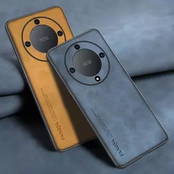Роскошный чехол из искусственной кожи для Honor X9A X9 4G 5G задняя крышка, матовый силиконовый защитный чехол для телефона Honor Magic 4 5 Lite X40 Coque For Honor X9A чёрный