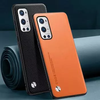 Роскошный чехол из искусственной кожи для OnePlus 9 Pro 9R 9RT 5G, силиконовый защитный чехол для телефона OnePlus 9 R RT One Plus 9 Pro Coque For OnePlus 9 Pro чёрный