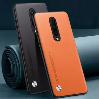 Роскошный чехол из искусственной кожи для OnePlus 7 Pro 7Pro, задняя крышка, матовый силиконовый противоударный чехол для телефона с полной защитой для One Plus 7 Pro For OnePlus 7 Pro чёрный