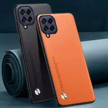 Роскошный чехол из искусственной кожи для Samsung Galaxy M33 M53 5G, задняя крышка, матовый силиконовый защитный чехол для телефона Samsung M53 Coque For Samsung M33 5G матовый черный