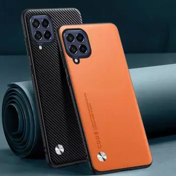 Роскошный чехол из искусственной кожи для Samsung Galaxy A12 A22 A42 M12 M22 M32 4G M42 5G F42, задняя крышка, силиконовый защитный чехол для телефона, чехол For Samsung F42 5G зелёный