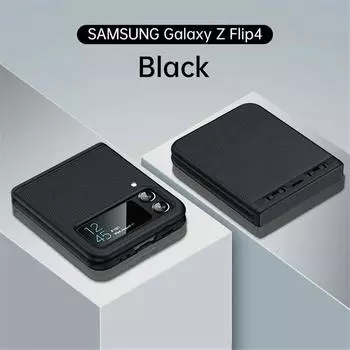 Роскошный чехол из искусственной кожи для Samsung Galaxy Z Flip 4 3 5G с защитой на 360° и полным шарниром, противоударные чехлы, чехлы, Fundas For Z Flip 3 5G