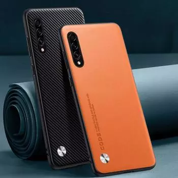 Роскошный чехол из искусственной кожи для Samsung Galaxy A50 A30S A50S, задняя крышка, матовый силиконовый защитный чехол для телефона Samsung A70 A70S For Samsung A50 оранжевый