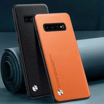 Роскошный чехол из искусственной кожи для Samsung Galaxy S10 Plus S10Plus, матовый силиконовый защитный чехол для телефона Samsung S10 5G Coque S10 Plus зелёный