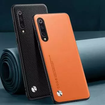 Роскошный чехол из искусственной кожи для Xiaomi Mi 9 SE 9SE, матовый силиконовый противоударный защитный чехол для телефона Xiaomi Mi 9 9T Pro Mi9 Mi 9 SE чёрный