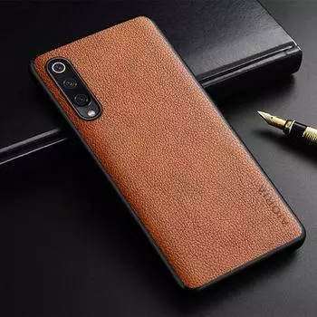 Роскошный чехол из искусственной кожи премиум-класса для Xiaomi Mi 9 Lite Mi9 SE Funda Coque, защитный чехол в деловом стиле для Xiaomi Mi 9 Lite For Mi 9 SE чёрный