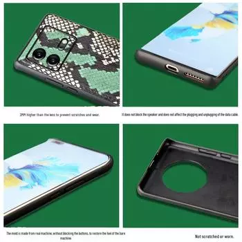 Роскошный чехол из натуральной кожи с рисунком под кожу питона для iQOO Neo9/Neo9Pro iQOO Neo 7 зелёный