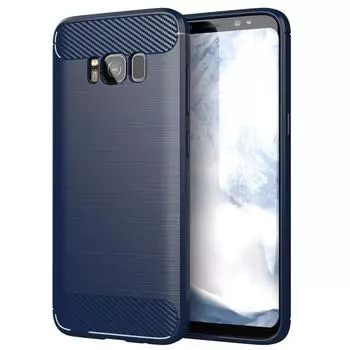 Роскошный чехол из углеродного волокна для Samsung S8 Galaxy S8 Lite, противоударный чехол с защитой от царапин для galaxy s8 lite, силиконовый чехол Samsung S8 чёрный