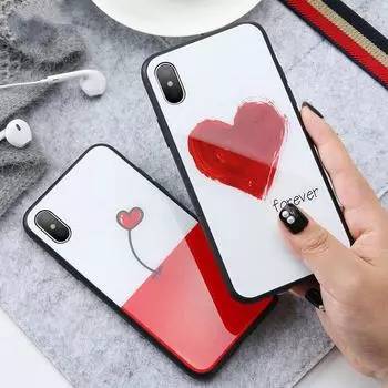 Роскошный чехол из закаленного стекла с полным покрытием HD для iPhone Samsung Huawei Xiaomi Huawei Mate 20