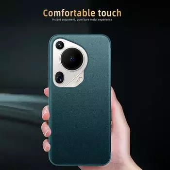 Роскошный чехол-книжка из искусственной кожи Smart Touch Silde Window View с функцией автоматического отключения и пробуждения для Huawei Pura 70 Pro Plus Ultra For Pura 70 чёрный