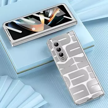 Роскошный чехол-книжка с шарнирным креплением для Samsung Galaxy Z Fold 4 5G, защитный чехол для камеры, противоударные чехлы для телефонов, чехлы Fundas for Galaxy Z Fold4(7.6 )