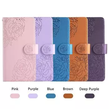 Роскошный чехол-кошелек с цветком розы для iPhone 13 iPhone13pro 14 plus 15pro max 16 16E Google Pixel 8 8A 8pro 9 9A 9 ProXL iPhone 13 фиолетовый