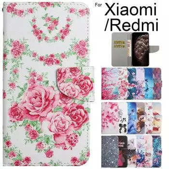 Роскошный чехол-кошелек с откидным чехлом для Xiaomi Mi 11 11T 10 10T Pro Lite POCO M3 X3 Pro Redmi 10 9 9A 9C 9T 8 Note 10 10S 9 9T 9S 8 8T 7 Pro Xiaomi Mi 11T
