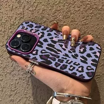 Роскошный чехол Leopard для iPhone 16 Samsung A55 A35 M35 S24 FE Xiaomi Redmi Note 13 Pro 14C Huawei Honor 200 противоударный чехол-бампер для телефона с защитой от царапин Samsung A54 5G
