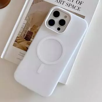 Роскошный чехол Magsafe для беспроводной зарядки с магнитным покрытием для iPhone 16 Plus 15 14 13 12 11 Pro Max, матовый противоударный чехол цвета конфет For iPhone 16 Pro Max