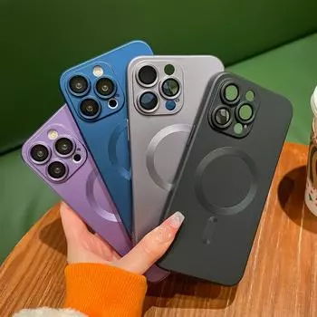 Роскошный чехол Magsafe для iPhone 14 Pro Max с магнитной квадратной рамкой и рамкой для телефона iPhone 11 12 13 14 Plus, защитный чехол для объектива iPhone 14