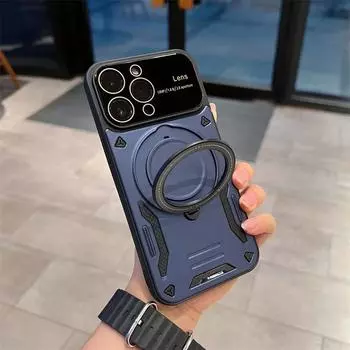Роскошный чехол Magsafe с беспроводной зарядкой для iPhone 11 12 13 14 15 Pro Max Plus, магнитный кронштейн-подставка, бампер, противоударный чехол For iPhone 11Pro