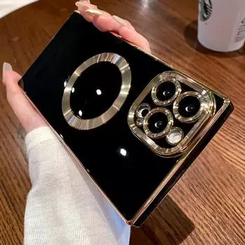 Роскошный чехол Magsafe с магнитным покрытием для iPhone 16 Pro Max 1514 13 12 11 Plus с беспроводной зарядкой, мягкий противоударный чехол For iPhone 11