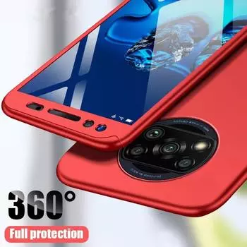 Роскошный чехол на 360 градусов для Redmi Note 9S 9 Pro Max 8 7 6 5 9A 9C 8A 7A, чехол для Xiaomi Mi POCO M3 X3 Pro, полная защита тела, чехол для ПК Xiaomi Mi 5S чёрный