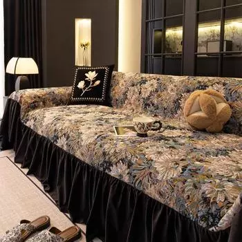 Роскошный чехол на диван Мягкий универсальный плед на диван Защитник подушек для всех сезонов Стильный чехол на диван Подушка для дивана 180*130cm