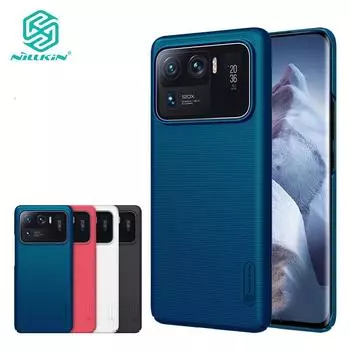 Роскошный чехол Nillkin для телефона Xiaomi Mi 11, ультражесткий противоударный суперматовый экран из ПК Xiaomi Mi 11 Ultra чёрный