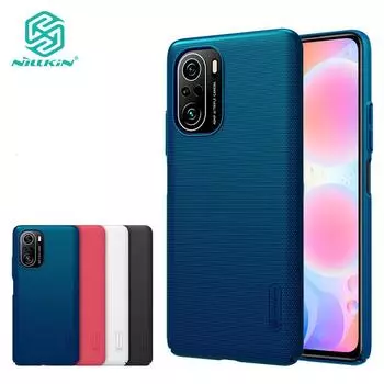 Роскошный чехол Nillkin для телефона Xiaomi POCO F3 Redmi K40 K40 Pro Plus, жесткий противоударный чехол из ПК с суперматовым экраном Redmi K40 / K40 Pro чёрный