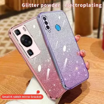 Роскошный чехол p30lite с блестящим покрытием для Huawei P30 Lite Pro P 40 50 60 Pro y7 y6, прозрачный чехол Коврики 30 40 50 Pro P40 P50 Pro P30 синий