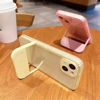 Роскошный чехол-подставка-кронштейн для iPhone 15 11 14 12 13 Pro Max X XR XS Max 14 15 6 6S 7 8 Plus SE 2020 2022 прозрачный мягкий чехол For iPhone 11 Pro фиолетовый