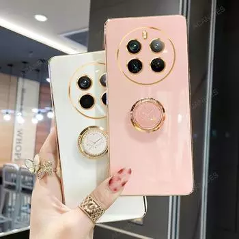 Роскошный чехол-подставка с кольцом-держателем для Oppo Realme 12 11 Pro Plus Lite 5g 4g Мягкая силиконовая задняя крышка Realme12 12pro 12plus Realme 12 4G