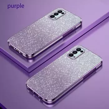 Роскошный чехол Reno 5 6 с градиентным блестящим покрытием для Oppo Reno 5 Reno 6 reno 5 6 6z Reno 6 Pro 6pro, чехол Reno 4 4se 3 2 2z Reno 10 синий