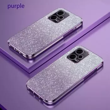 Роскошный градиентный блестящий чехол с покрытием для Xiaomi Redmi Note 13 12 Pro 12S 11 10 9 9S Redmi A3 A1 14C 13C 12C 10C K60 K50 K70 силиконовая задняя крышка Xiaomi Mi 11 серый