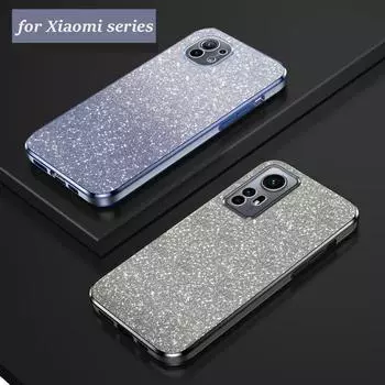Роскошный чехол с градиентным блестящим покрытием Mi 11 12 lite для Xiaomi Mi 12 11 Lite 11lite Mi11t 11t Pro 12t, чехол redmi k40 k30 k50 Mi 13 синий