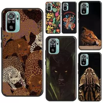 Роскошный чехол с изображением тигра и леопарда для Xiaomi Redmi Note 11 Pro Note 10 9 8 Pro 11S 9S 10S, чехол для Redmi 10 9 9A 9C 9T Redmi 7