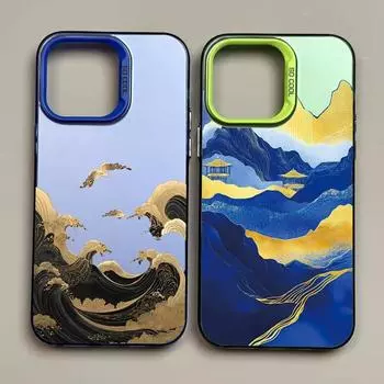Роскошный чехол с рисунком в стиле ретро для iPhone 16 Samsung A55 A35 S24 Xiaomi Redmi Note 13 Pro 14C Huawei Honor 200, противоударный чехол-бампер с защитой от царапин Samsung A54 5G