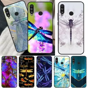 Роскошный чехол со стрекозой для Honor 50 8X 9X 10i для Huawei P50 Pro P20 P40 P30 Lite P Smart 2021 Nova 5T Huawei Nova 5T